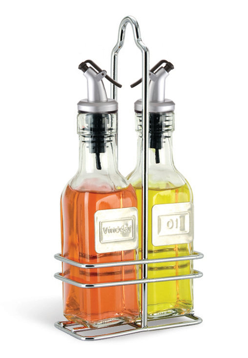 Cuisinox 6 Oz Oil and Vinegar Bottle Set with Caddy & Reviews Wayfair